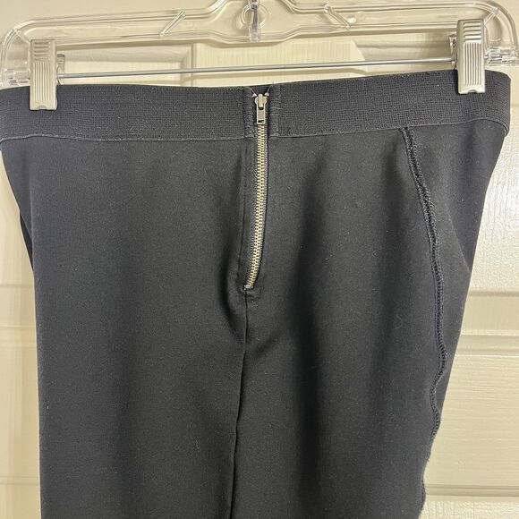 J.Crew Wom 10 Gigi Pant Black Ponte Stretch Size Zip Back Seam Ankle Taper Fit - Picture 8 of 8